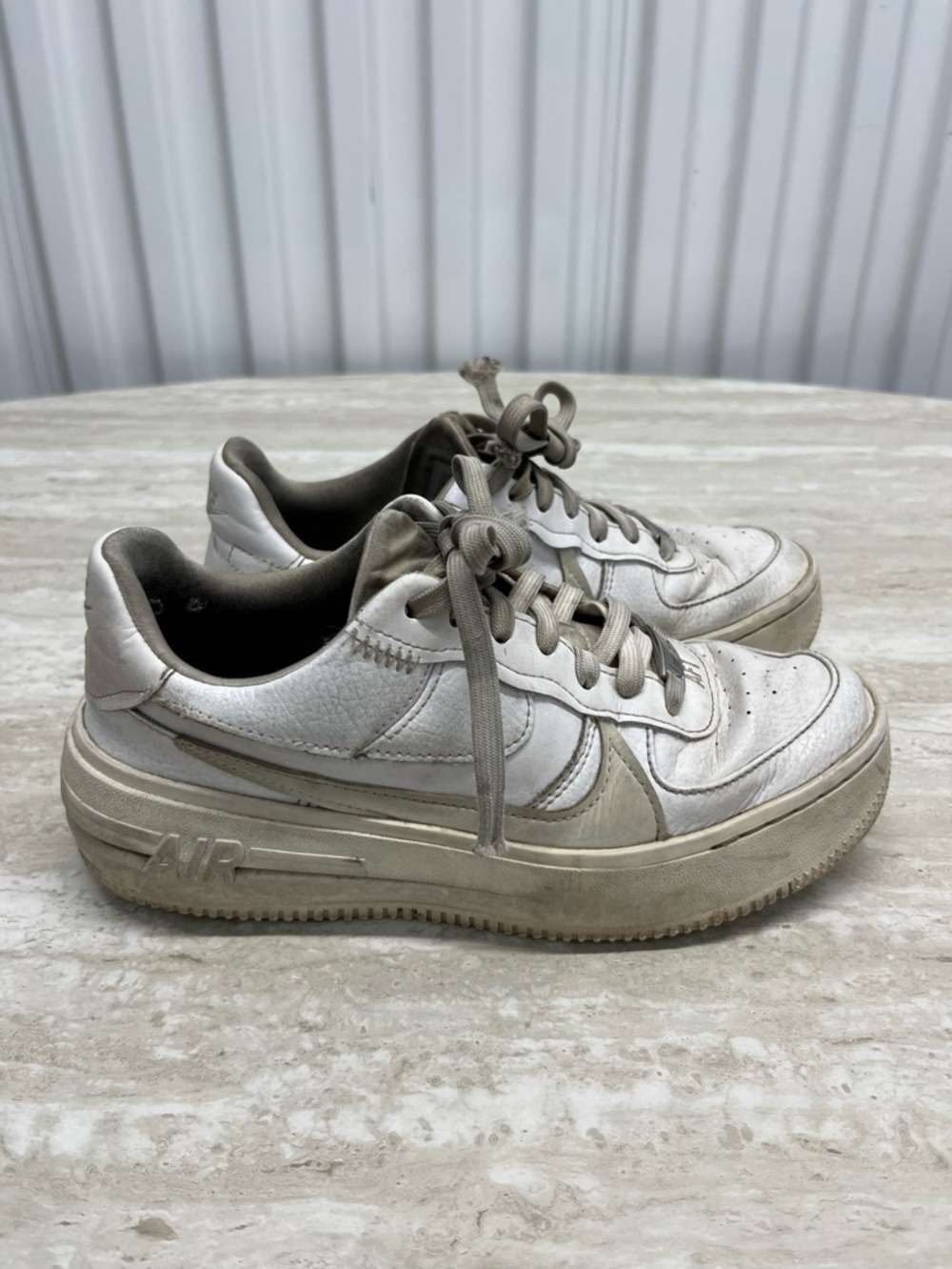 Well Worn Nike Air Force 1 Gym Workout Sneakers